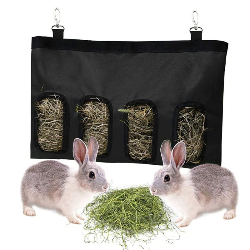 Rabbit Hay Bag Hay Storage Bag Rabbit Grass Feeder - Image 3