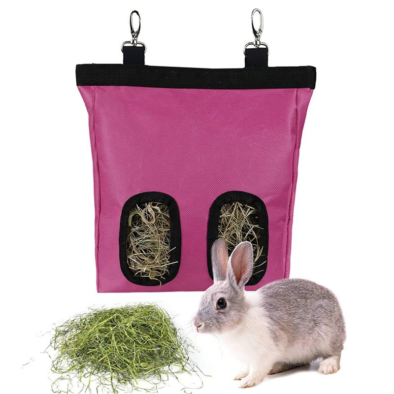 Rabbit Hay Bag Hay Storage Bag Rabbit Grass Feeder - Image 4