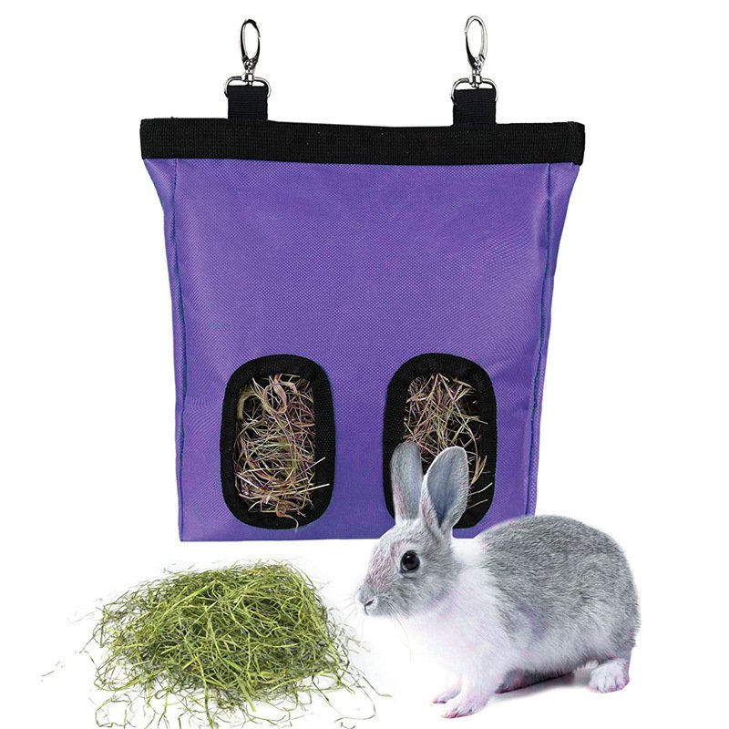 Rabbit Hay Bag Hay Storage Bag Rabbit Grass Feeder - Image 9