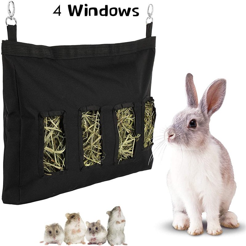 Rabbit Hay Bag Hay Storage Bag Rabbit Grass Feeder